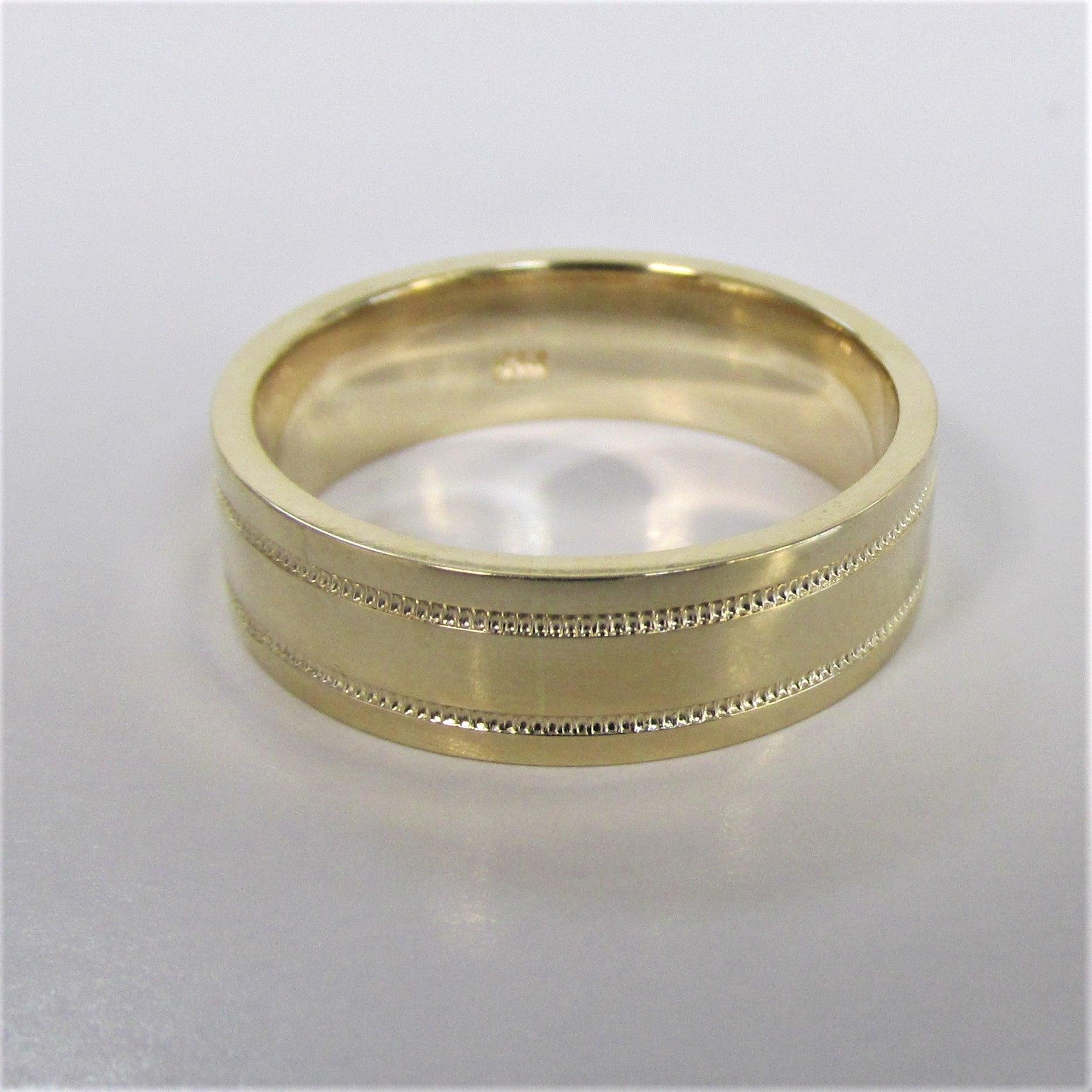 Matching Wedding Bands Set 14K Gold - Thenetjeweler