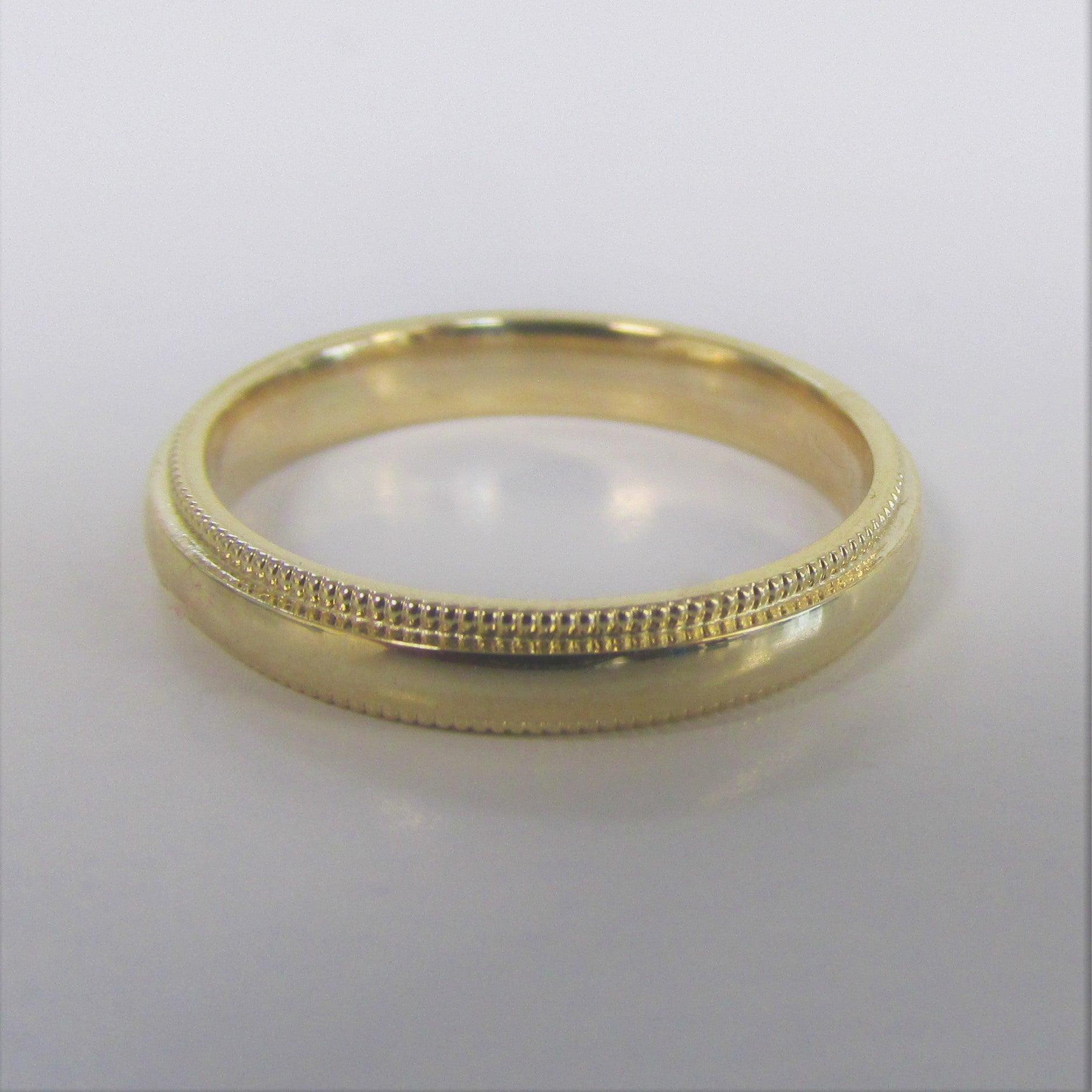 Matching Wedding Bands Set 14K Gold - Thenetjeweler