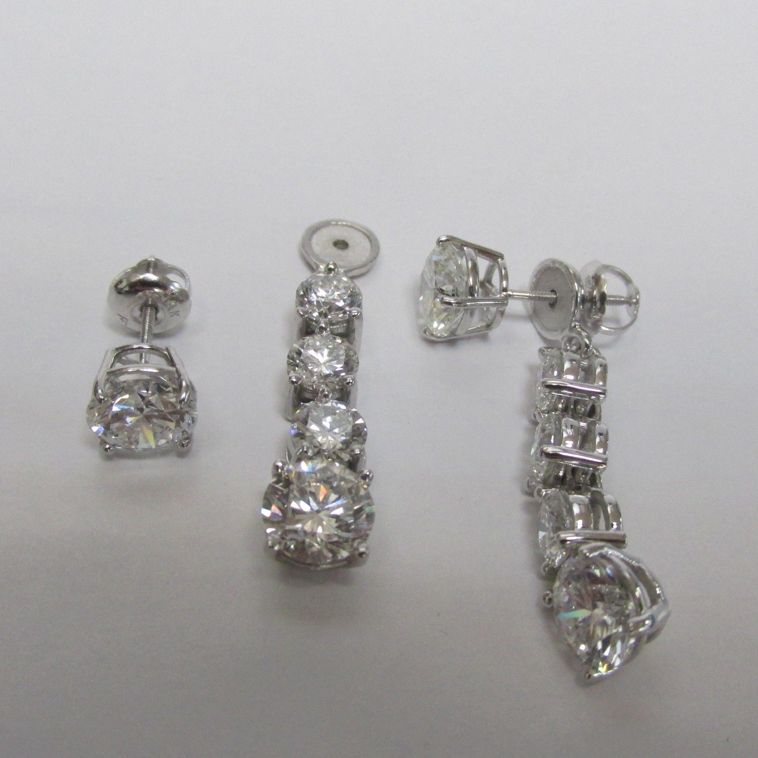 Diamond Drop Earring Jackets - Thenetjeweler