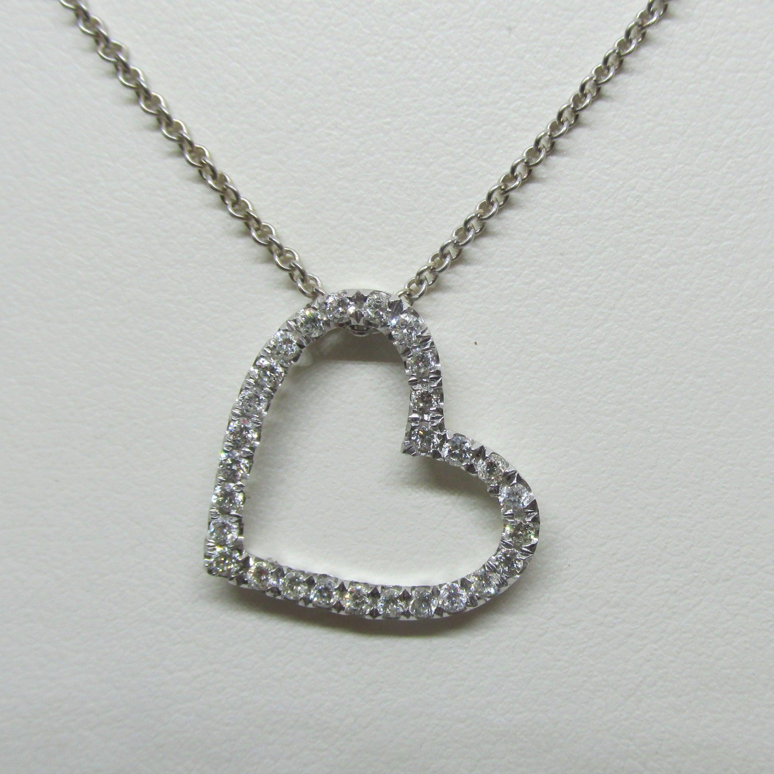 Heart Diamond Pendant in 14k Gold - Thenetjeweler