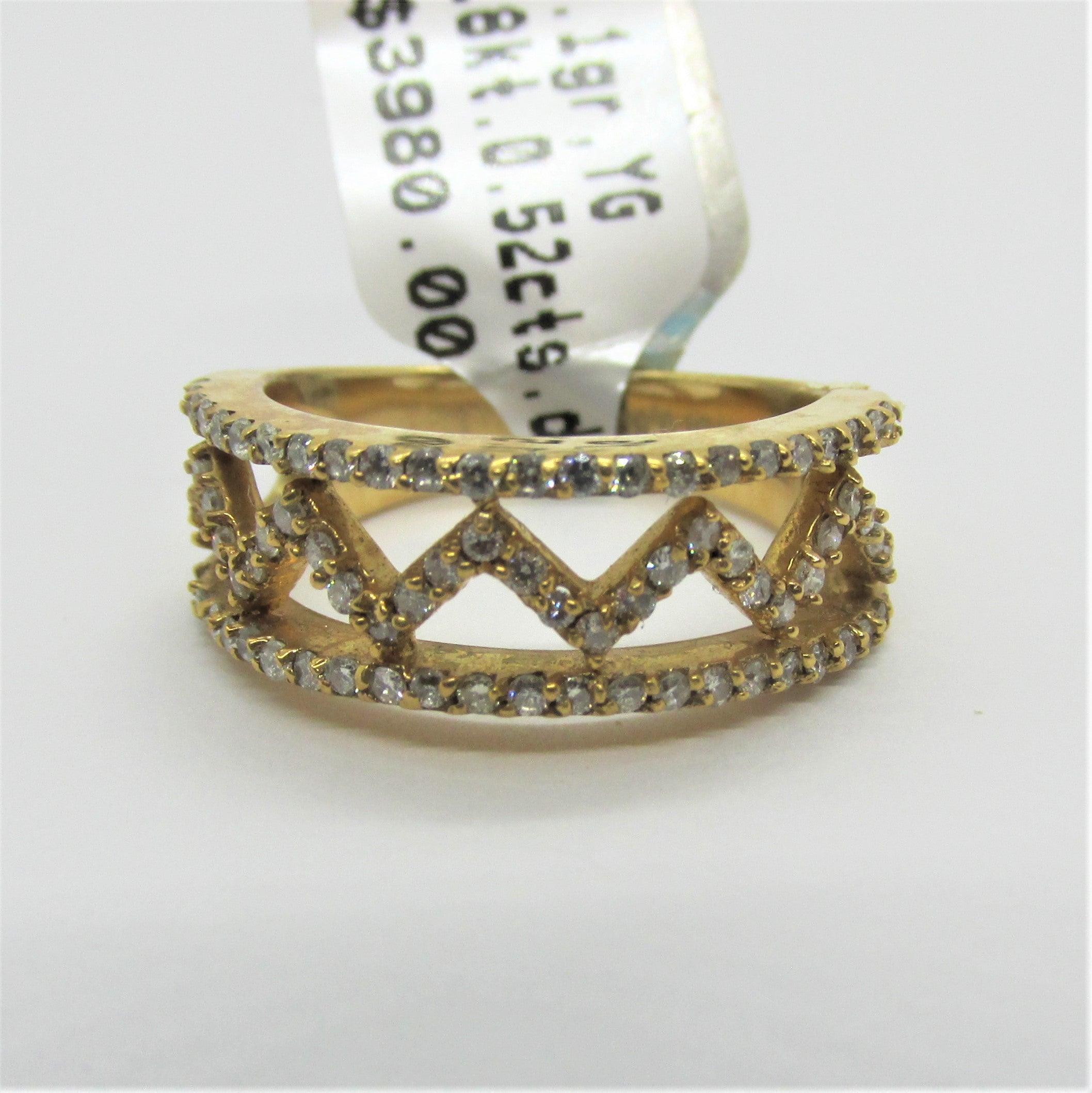 Zig Zag Diamond Band - Thenetjeweler