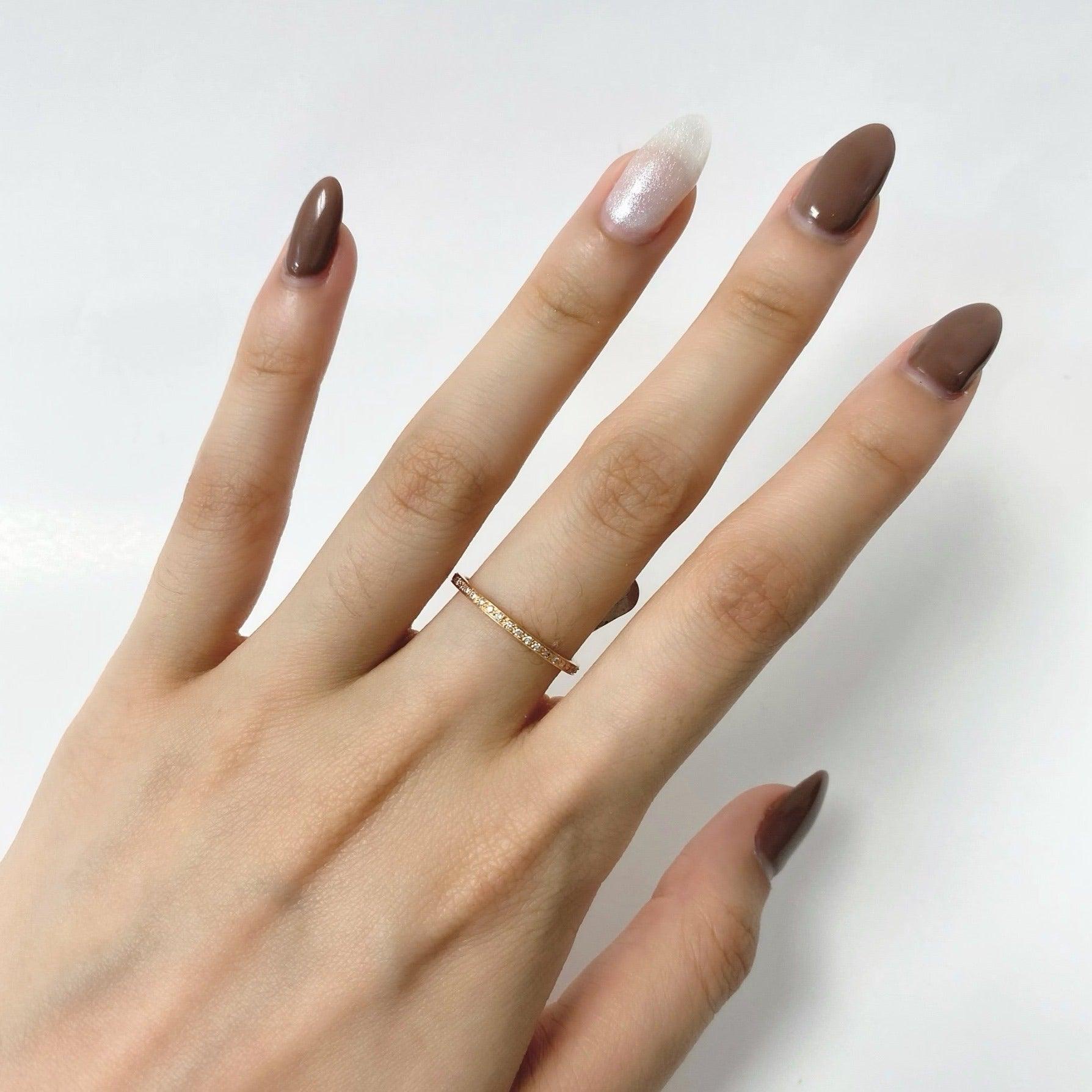 Diamond Full Eternity Ring Rose Gold - Thenetjeweler