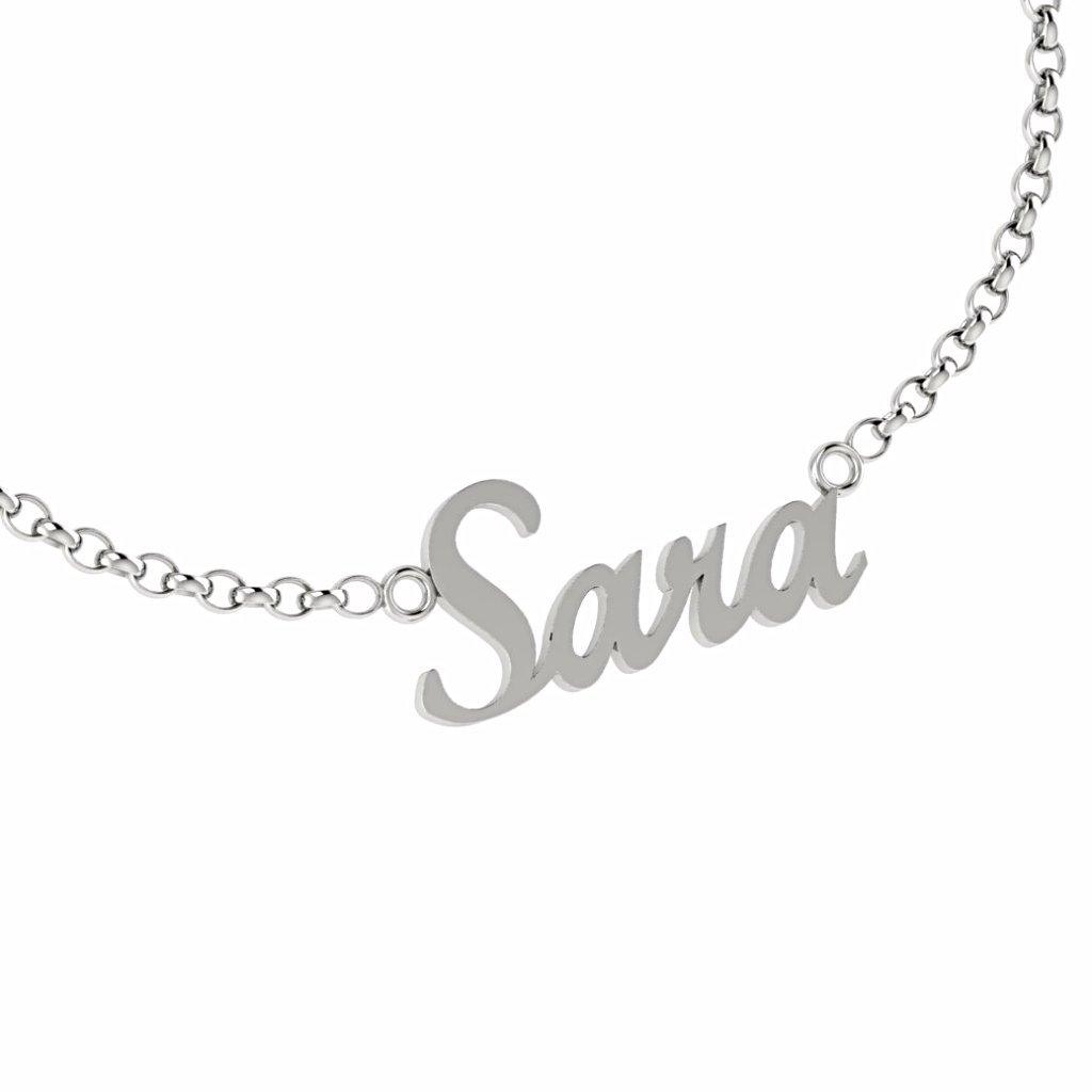 Personalized Name Necklace Sara 14K Gold - Thenetjeweler
