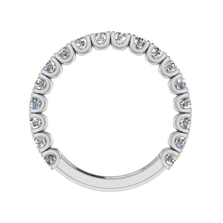 Diamond Semi Eternity Ring Band 18K Gold (1.06 ct. tw) - Thenetjeweler