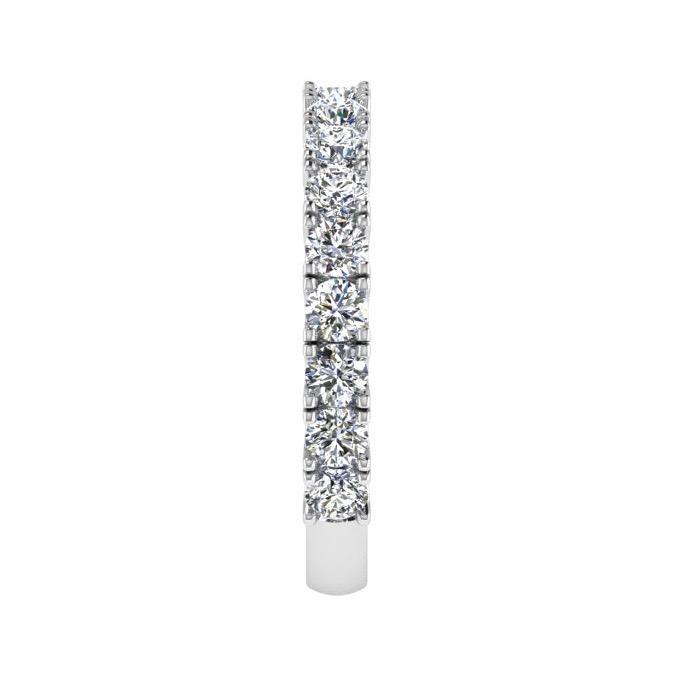 Diamond Semi Eternity Ring Band 18K Gold (1.06 ct. tw) - Thenetjeweler