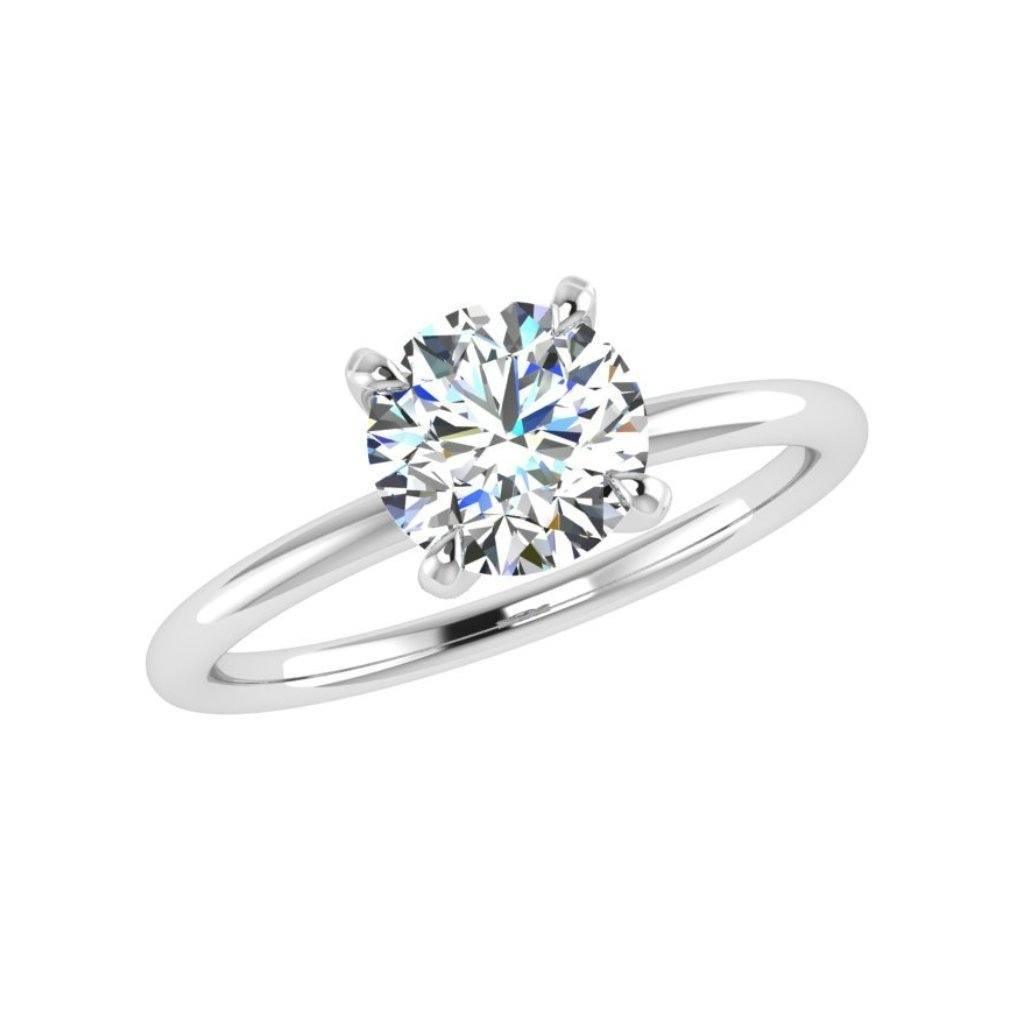 ROUND SOLITAIRE MOISSANITE RING - Thenetjeweler