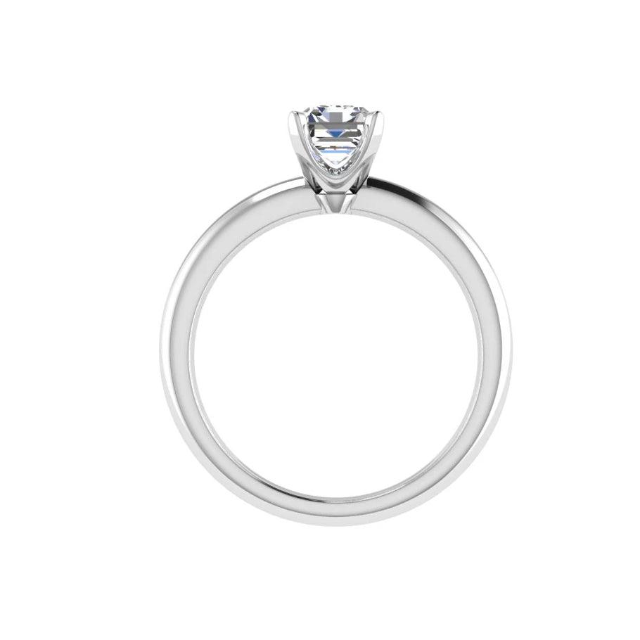 Emerald Cut Solitaire Diamond Ring - Thenetjeweler