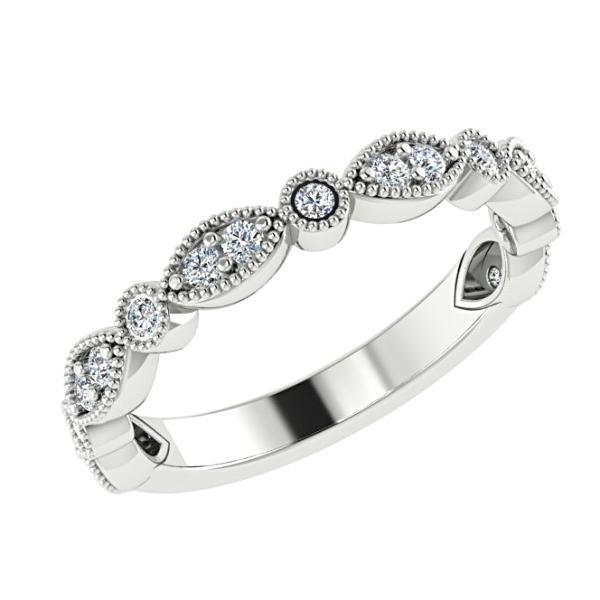 Diamond Stacked Bands Anniversary Rings 18k Gold 1.74 cwt - Thenetjeweler
