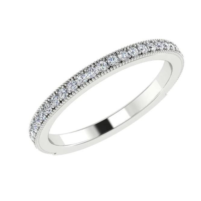 Diamond Semi Eternity Ring 18K Gold 0.26 ct. tw - Thenetjeweler