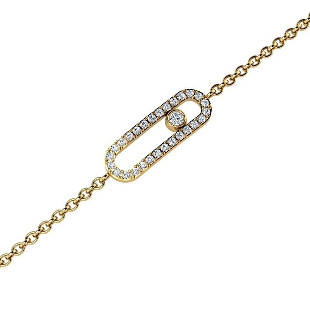 Pave Set Diamond Bracelet 18K Gold - Thenetjeweler