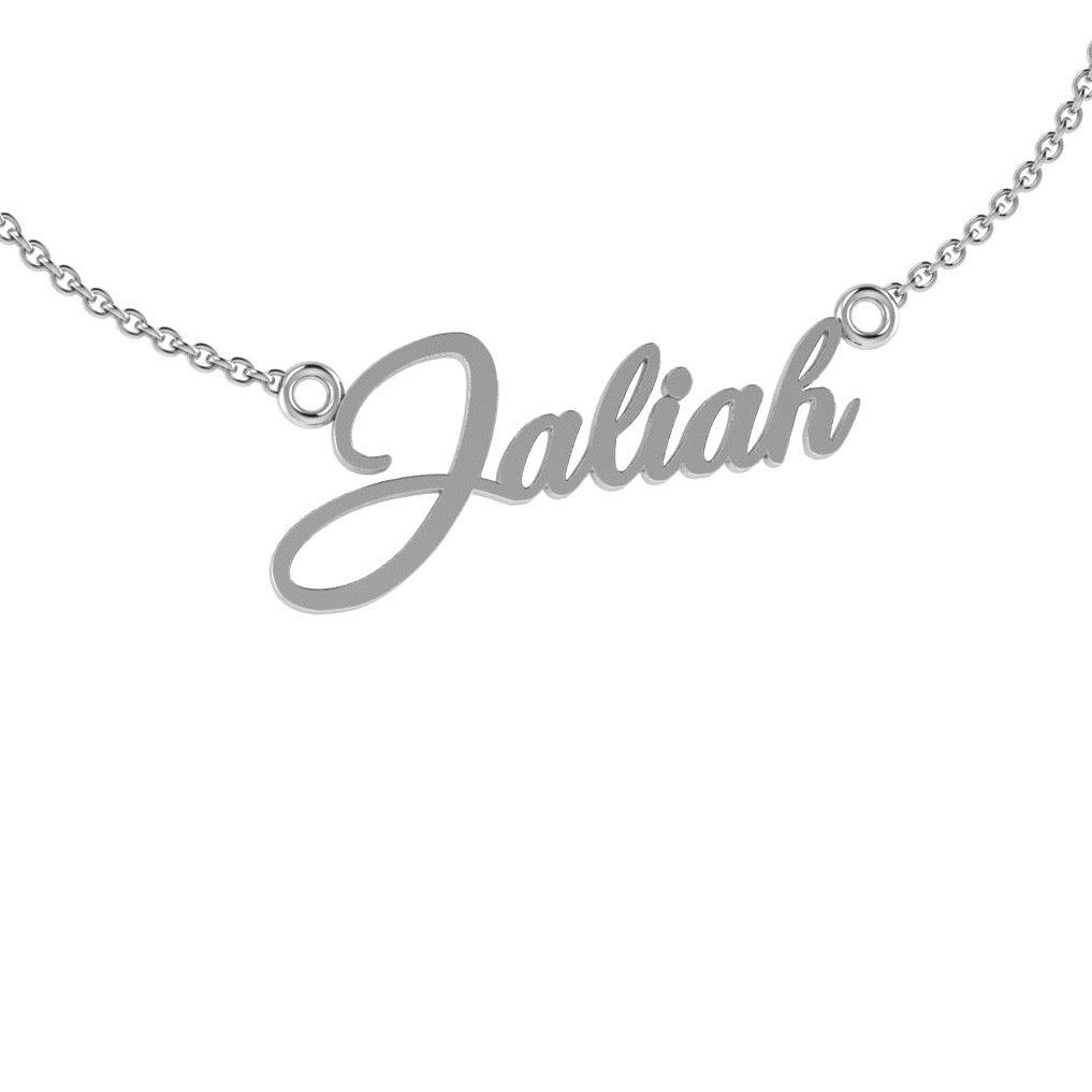 Personalized Name Necklace 'Jaliah' Gold - Thenetjeweler