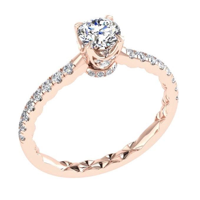 Diamond Crown Engagement Ring Side Stones (0.40 ct. tw) - Thenetjeweler