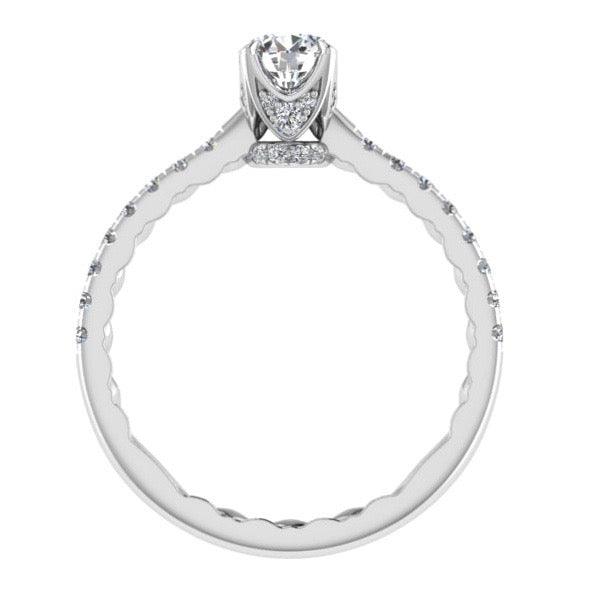 Diamond Crown Engagement Ring Side Stones (0.40 ct. tw) - Thenetjeweler