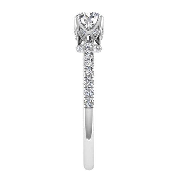 Diamond Crown Engagement Ring Side Stones (0.40 ct. tw) - Thenetjeweler