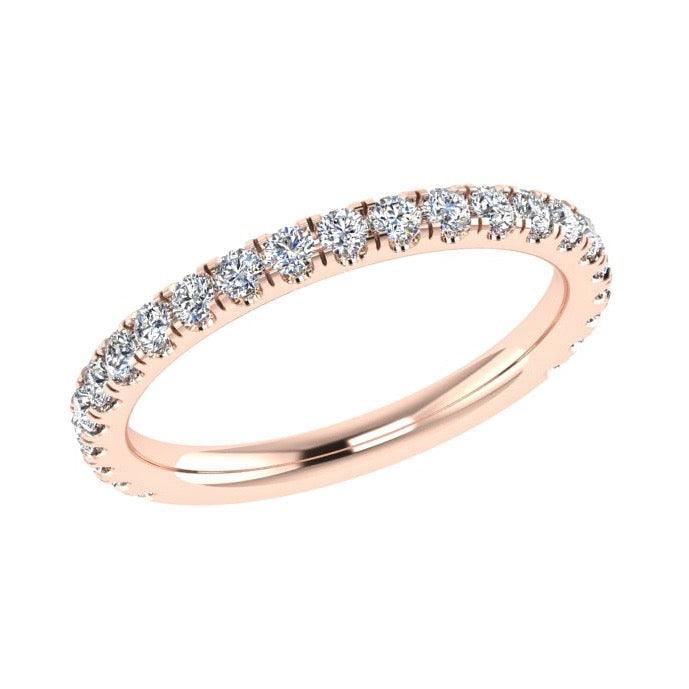 3/4 Diamond Eternity Ring 18K Gold 0.42 ct. TW - Thenetjeweler