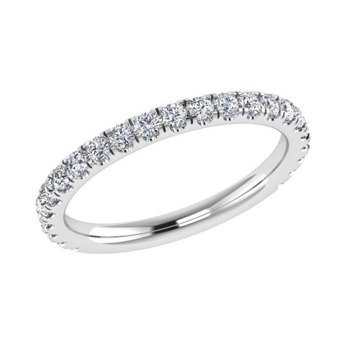 3/4 Diamond Eternity Ring 18K Gold 0.42 ct. TW - Thenetjeweler