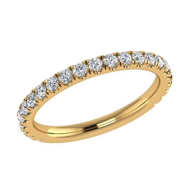 3/4 Diamond Eternity Ring 18K Gold 0.42 ct. TW - Thenetjeweler
