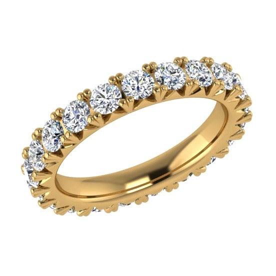 Round Diamond Eternity Ring 18K Gold (2.35 ct. tw.) - Thenetjeweler