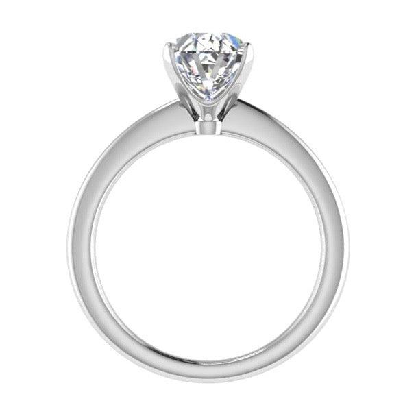 Oval Diamond Solitaire Engagement Ring - Thenetjeweler