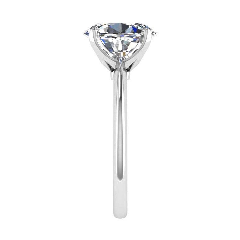 Oval Diamond Solitaire Engagement Ring - Thenetjeweler