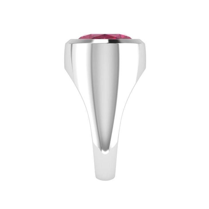 Ruby Gemstone Oval Ring 14K Gold - Thenetjeweler