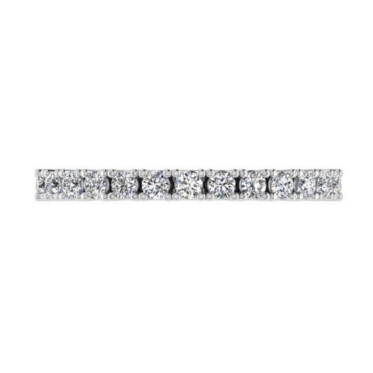 Diamond Semi Eternity Ring 18K Gold (0.33 ct. tw) - Thenetjeweler