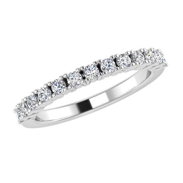 Diamond Semi Eternity Ring 18K Gold (0.33 ct. tw) - Thenetjeweler