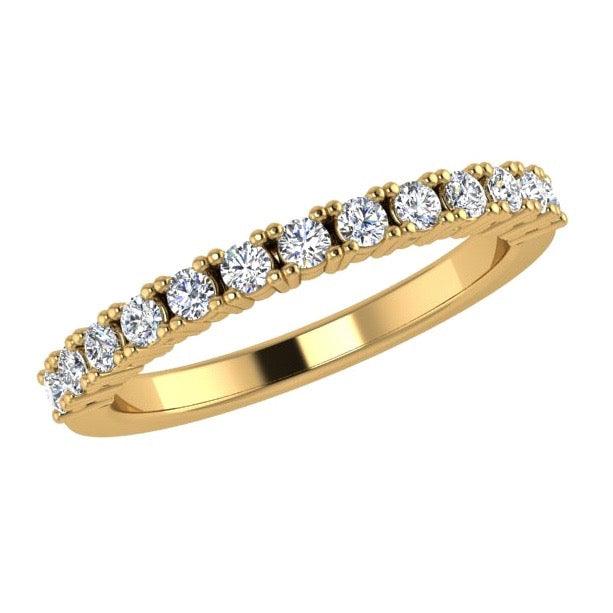 Diamond Semi Eternity Ring 18K Gold (0.33 ct. tw) - Thenetjeweler
