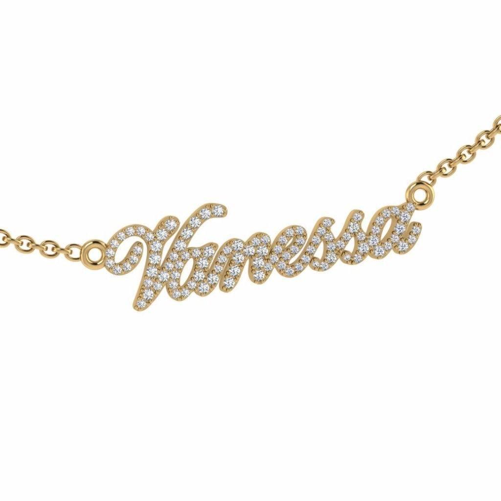 Name Necklace Vanessa - Thenetjeweler