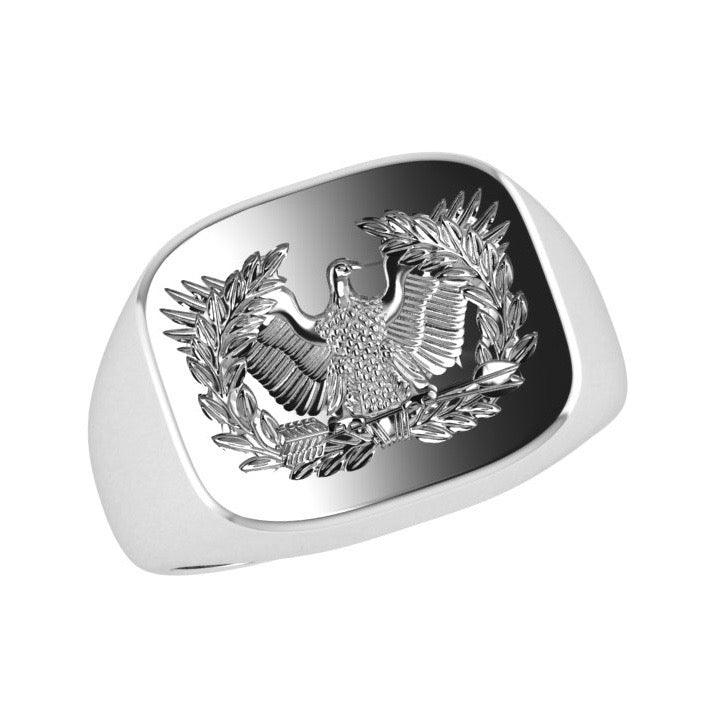 Eagle Signet Ring 14K Gold - Thenetjeweler