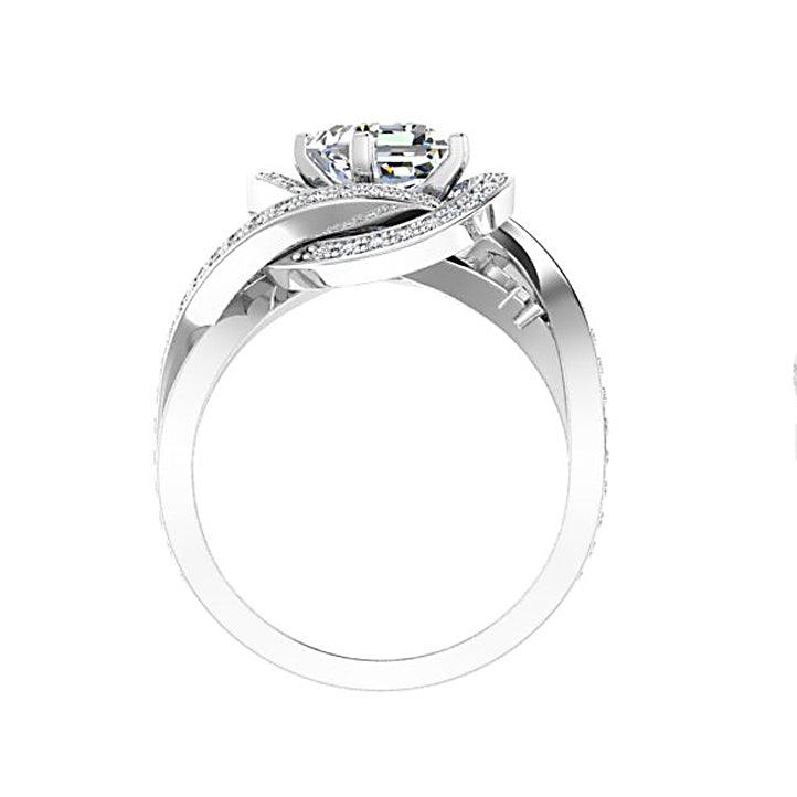 Radiant Diamond Ring White Gold - Thenetjeweler