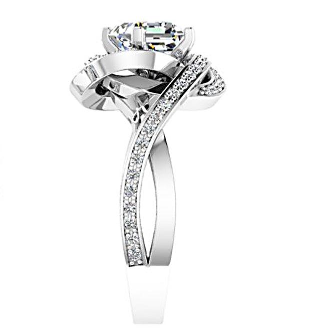 Radiant Diamond Ring White Gold - Thenetjeweler