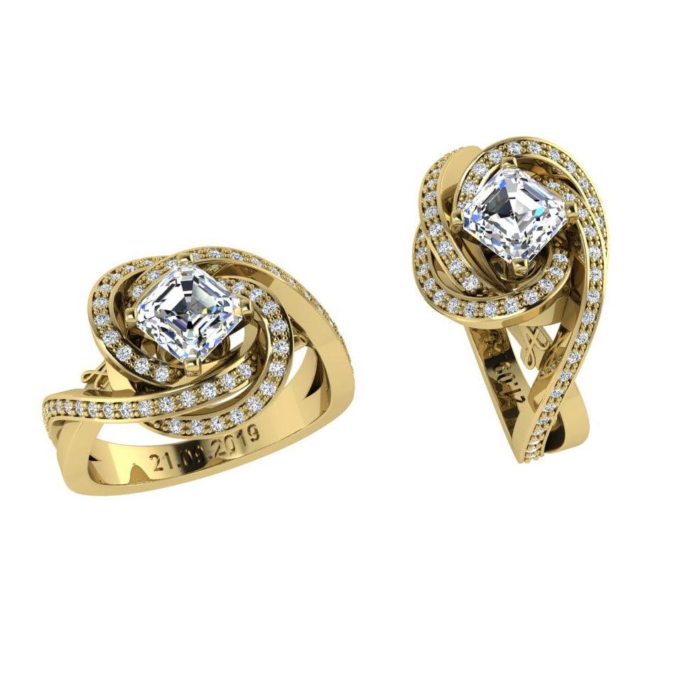 Radiant Diamond Ring White Gold - Thenetjeweler