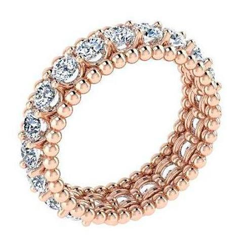 Eternity Band with Spheres 14K Pink Gold - Thenetjeweler