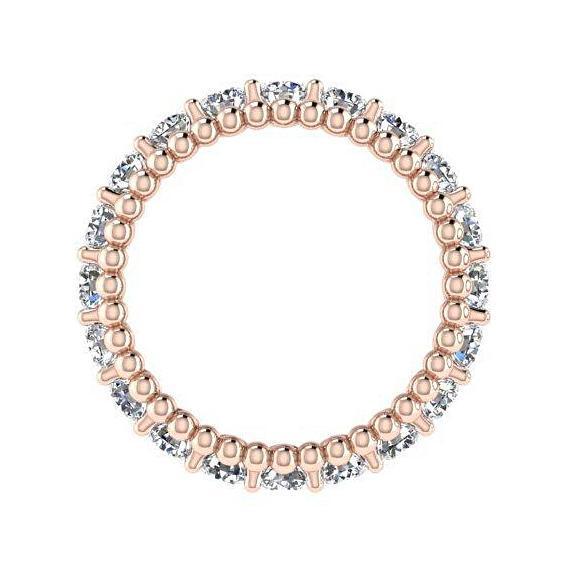 Eternity Band with Spheres 14K Pink Gold - Thenetjeweler