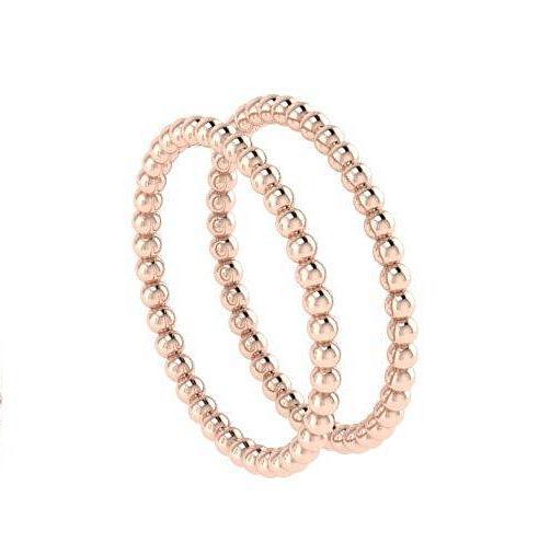 Eternity Band with Spheres 14K Pink Gold - Thenetjeweler
