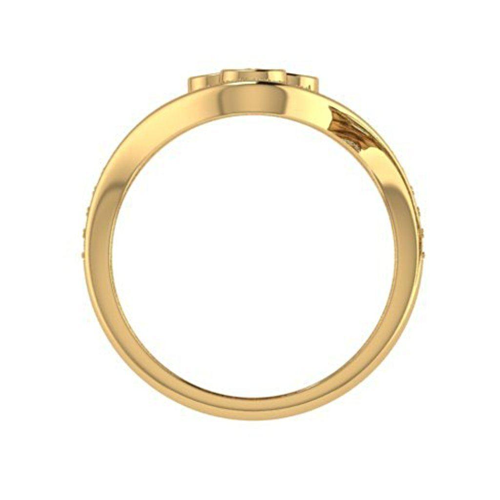 Ruby and Diamond Ring 18K Yellow Gold - Thenetjeweler