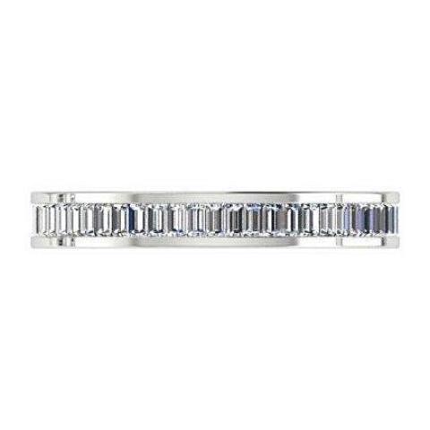Baguette Diamond Eternity Ring 18K White Gold (1.20 ct. tw.) - Thenetjeweler