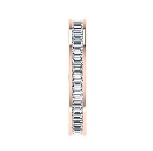 Baguette Diamond Eternity Ring 18K White Gold (1.20 ct. tw.) - Thenetjeweler