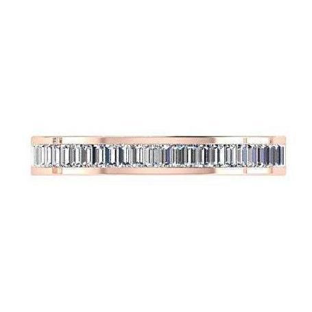 Baguette Diamond Semi Eternity Ring 18K Gold (0.60 ct. tw.) - Thenetjeweler