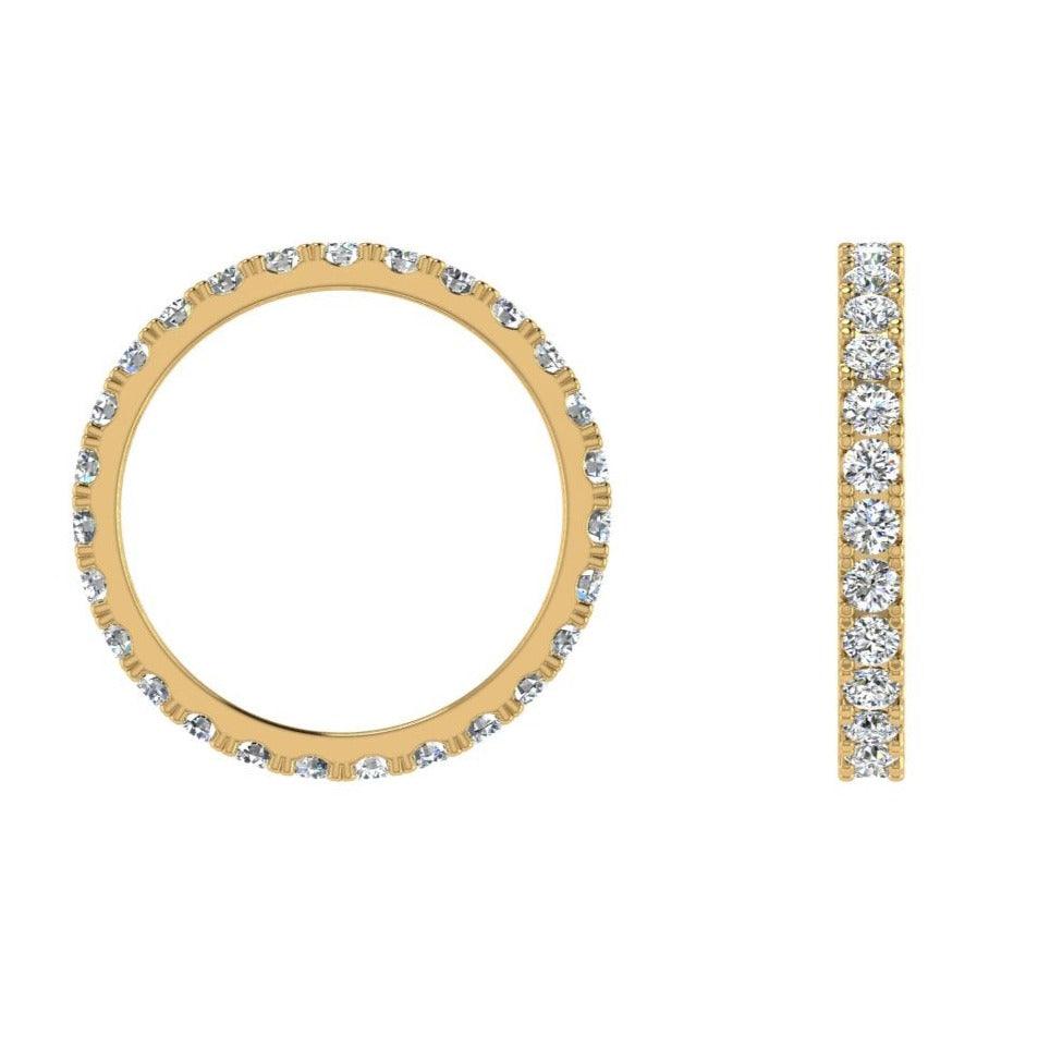 Round Diamond Eternity Ring 0.85 ct - Thenetjeweler