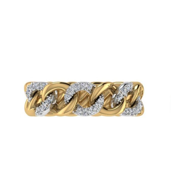 Diamond Curb Chain Ring - Thenetjeweler