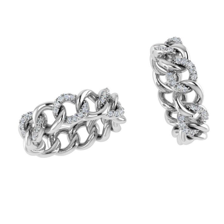 Diamond Curb Chain Ring - Thenetjeweler