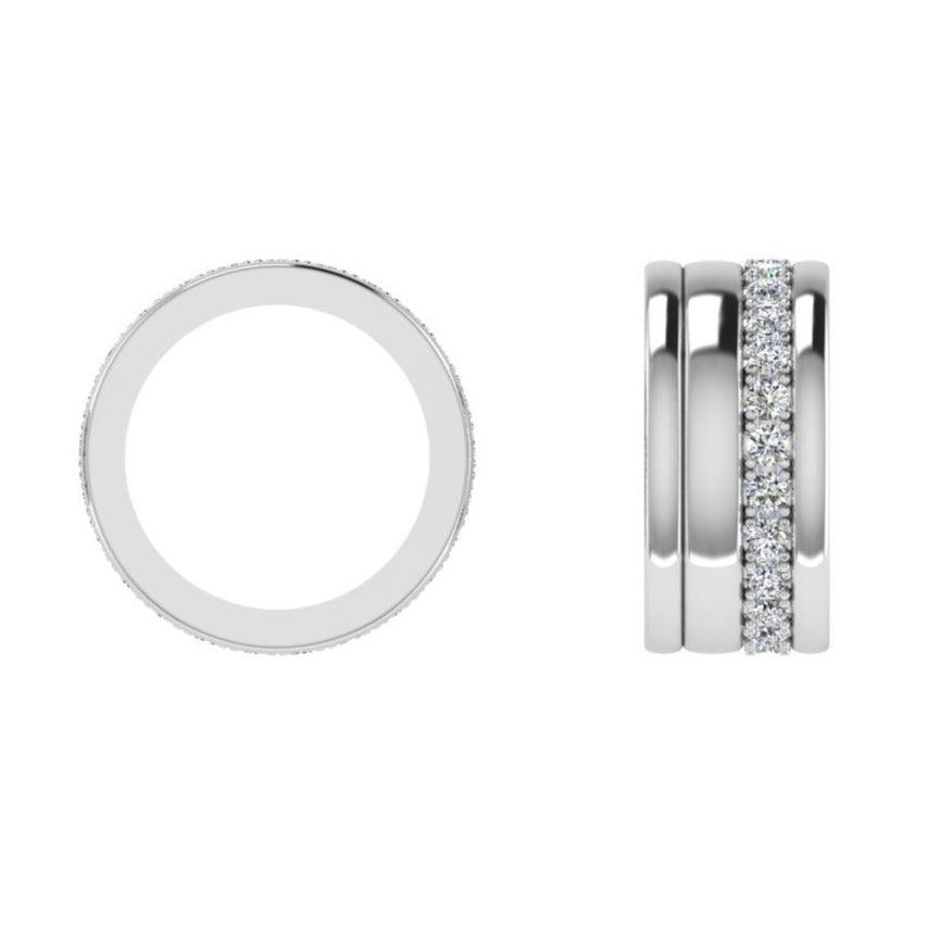 Diamond Wide Band Ring - Thenetjeweler