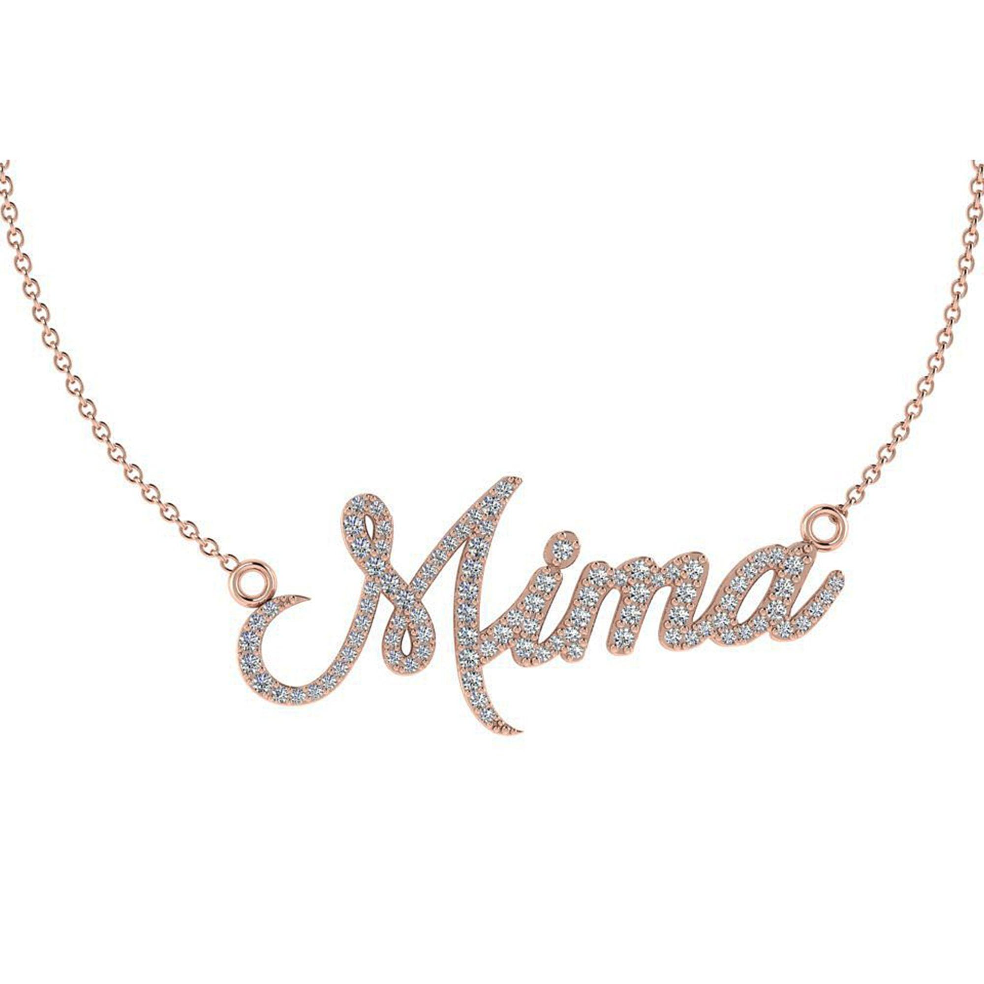 Personalised Diamond Name Necklace - Thenetjeweler