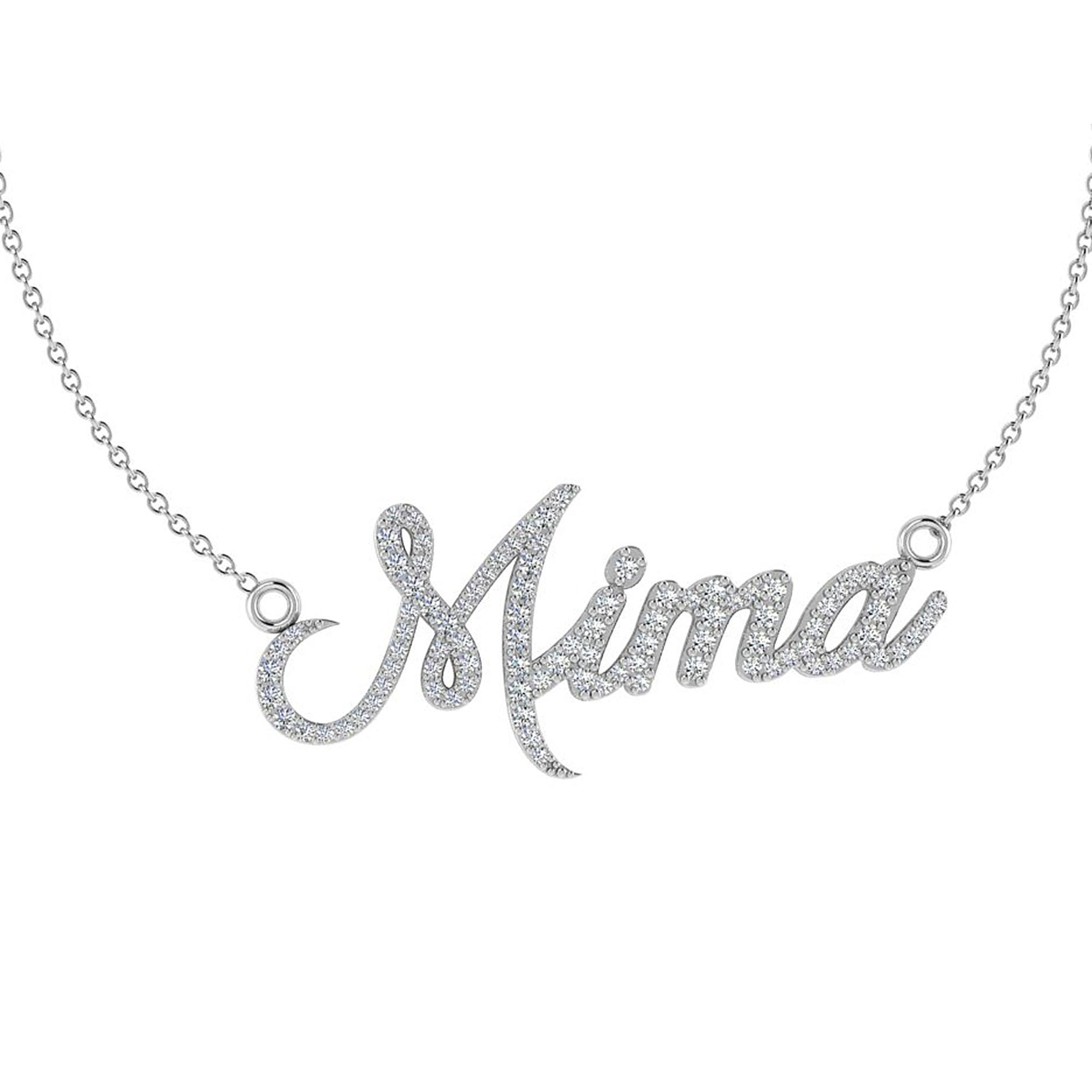 Personalised Diamond Name Necklace - Thenetjeweler