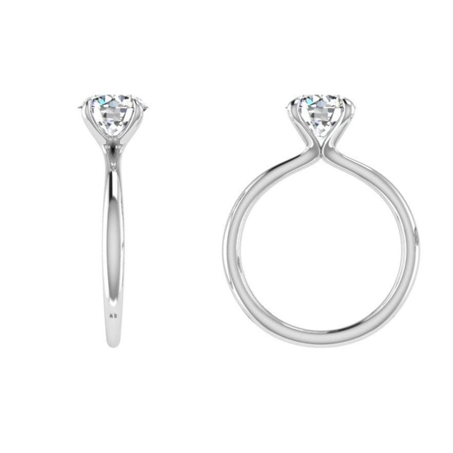 Classic Round Engagement Ring - Thenetjeweler