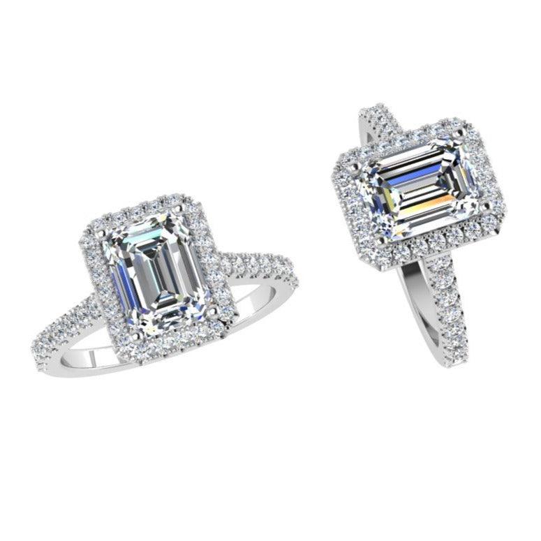 Diamond Halo Bridal Set - Thenetjeweler