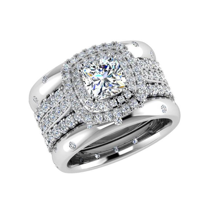Eternity Bands with Engagement Ring - Thenetjeweler