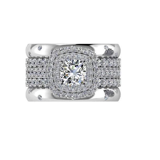 Eternity Bands with Engagement Ring - Thenetjeweler